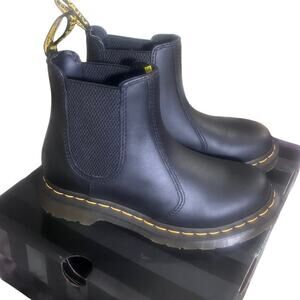 Dr. Martens Air Wair Embury Chelsea BOOTS Black Slip On NIB W5/M4 2976